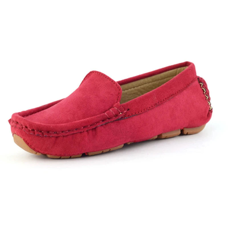 Hot Fashion Kids Shoes For Boys Girls Children Leather Shoes Classical Loafers Baby Toddler Boat Shoes Flat