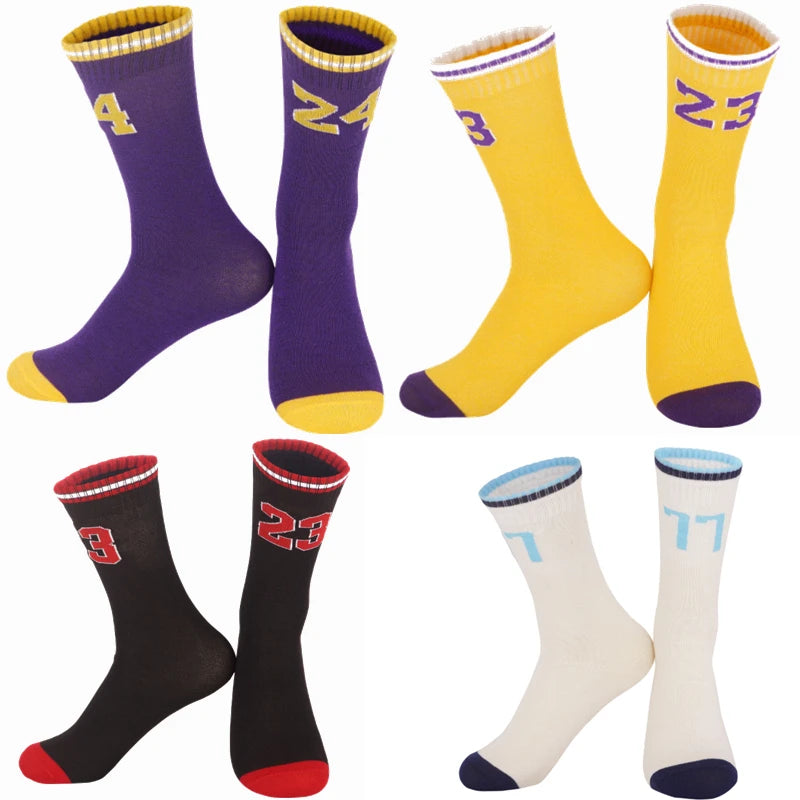 infant Kids boys children Super Star number Basketball Socks Sports training Socks Non-slip Skateboard soccer running Socks
