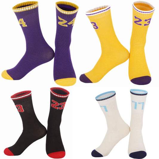 infant Kids boys children Super Star number Basketball Socks Sports training Socks Non-slip Skateboard soccer running Socks