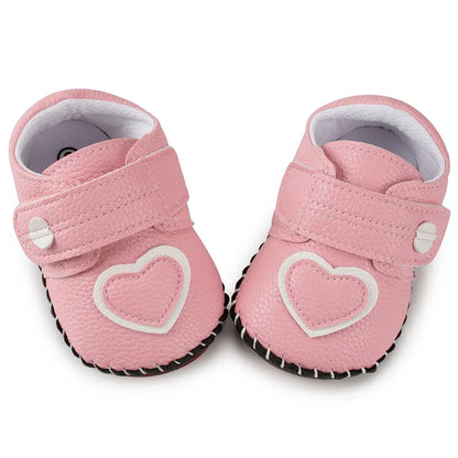 Baby Shoes Boy Girl Shoes Flower Newbron Toddler Infant PU Bowknot Princess Non-slip Rubber Soft Soled Shoes First Walkers