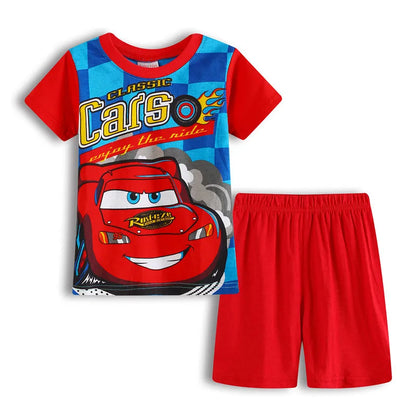 Kids pyjamas children sleepwear baby set boys girls cars pijamas cotton nightwear clothes kids clothing pajamas sets