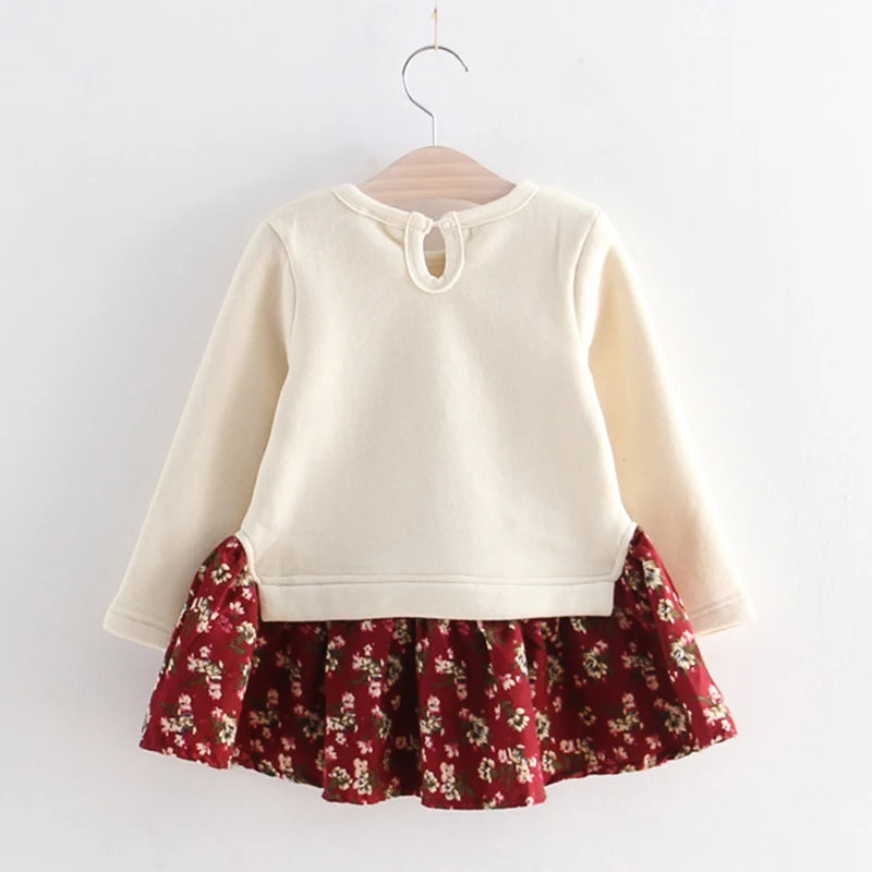 Baby girl Dresses Spring Girls Clothes Princess Dress Flower Dress For Girl Cute Infant toddler Fashion Baby Girl Clothes 18M-6Y