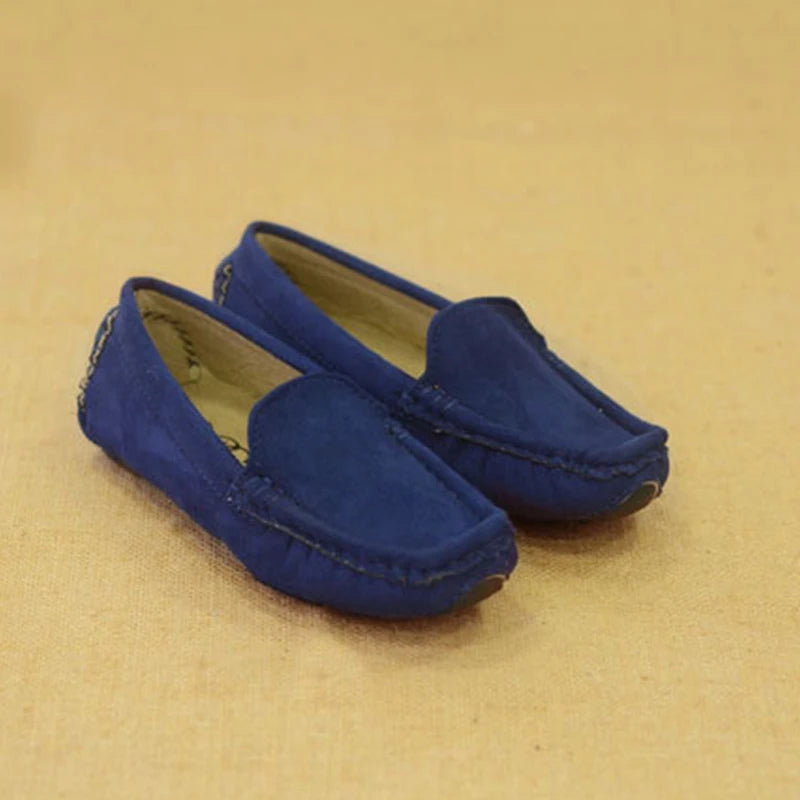 Hot Fashion Kids Shoes For Boys Girls Children Leather Shoes Classical Loafers Baby Toddler Boat Shoes Flat