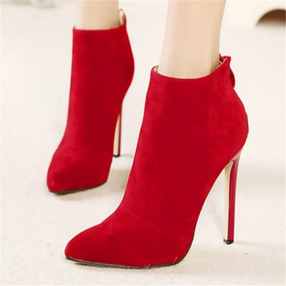 High Heels for Women ELEGANT Sweet Fashion British Style Slip-On 12CM Thin Heels Pointed Toe Office Career Women Shoes Gold 46