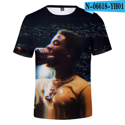 YoungBoy Never Broke Again 3D T Shirt Men Women Hip Pop Streetwear Casual Short Sleeve Cool Tshirt Funny Tees Top Couple Clothes