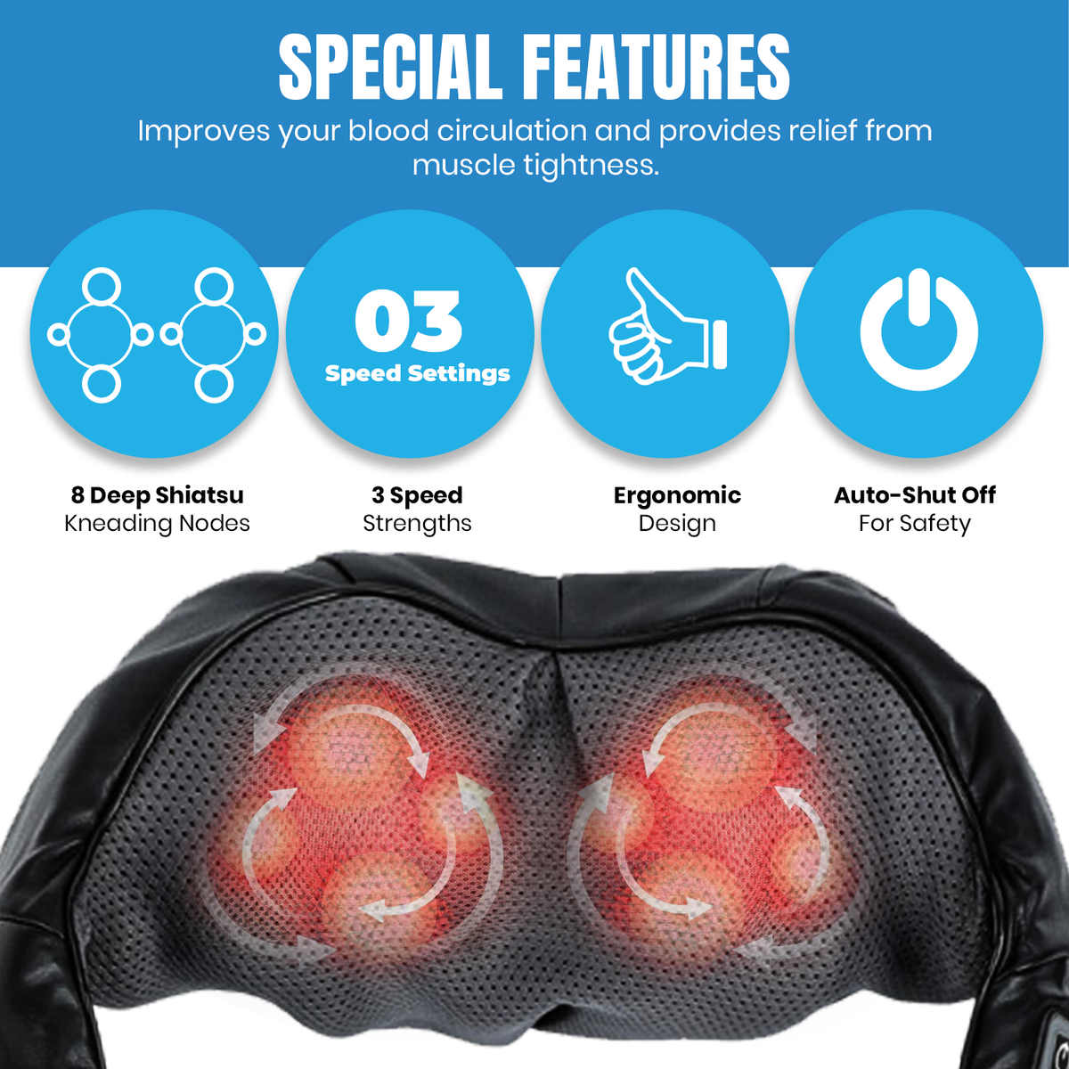Relax & Recover: Pursonic 3D Shiatsu Electric Massager Series