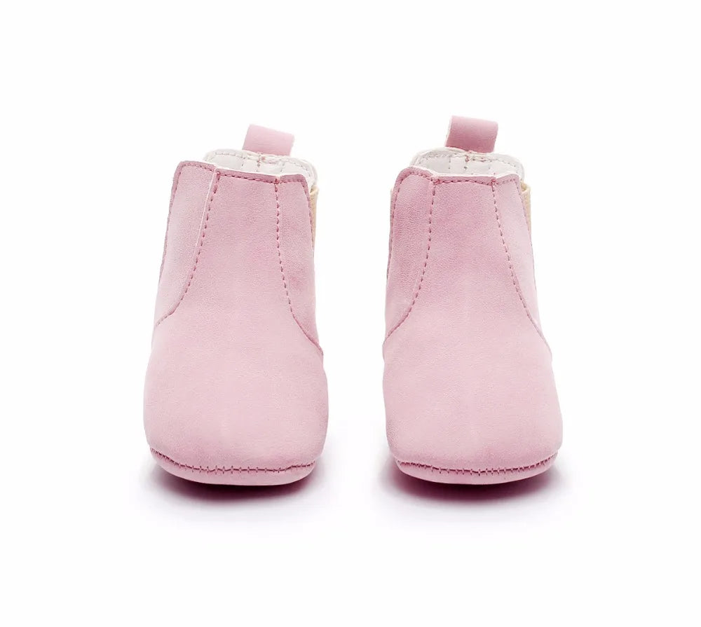 Toddler Baby Boy Girl Shoes 0-24M Infant First Walkers Moccasins Soft PU Ankle Boots Newborn Footwear Bebe Crib Shoes