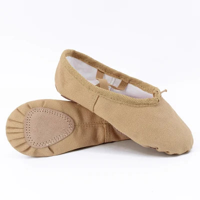Ballet Shoes Canvas for Girls Kid Dance Slippers Split Sole Gymnastics Yoga Dancing Shoes for Kids Ballerina Ballet Flat Shoes