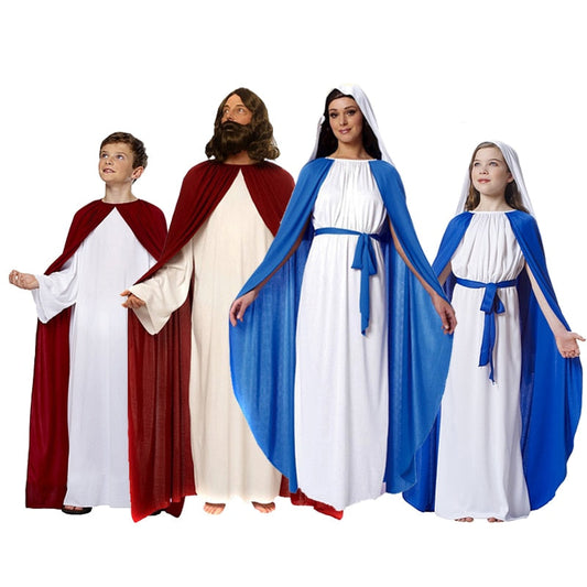 Roman Greek Jesus Virgin Mary Cosplay Costume