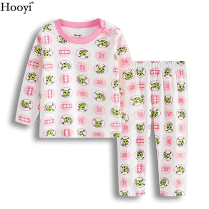2024 Baby Boys Pajamas Clothes Suit 100% Cotton Fashion Children Sleepwear Top Quality Newborn T-Shirt Pant Set 0 1 2 Year