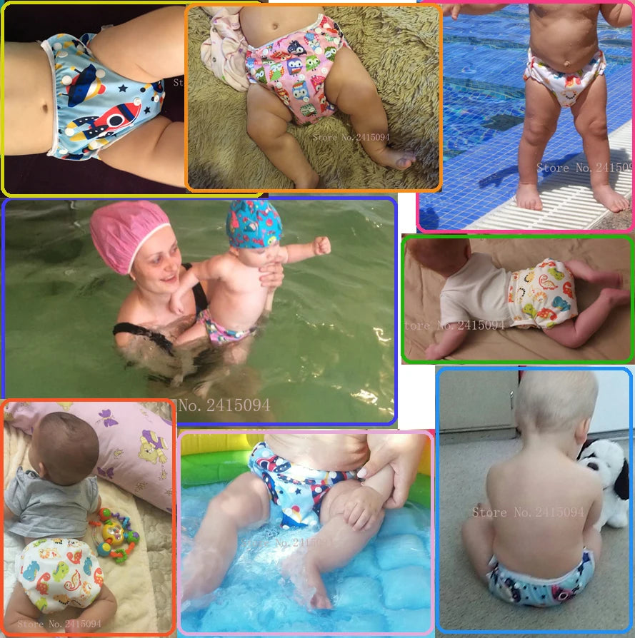 Infant swimming trunk/swim diaper swimsuit boy swim diapers/newborn baby girl swimwear 0 1 2 years