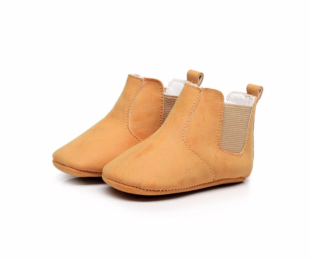 Toddler Baby Boy Girl Shoes 0-24M Infant First Walkers Moccasins Soft PU Ankle Boots Newborn Footwear Bebe Crib Shoes