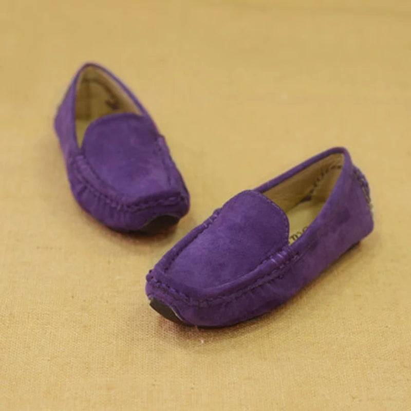 Hot Fashion Kids Shoes For Boys Girls Children Leather Shoes Classical Loafers Baby Toddler Boat Shoes Flat