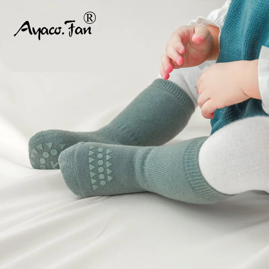 Toddler Socks Newborn Baby Comfortable Prewalker Thick Winter Kids Terry Cotton Girl Autumn Skidproof Sole Infant Boy Sock 0-3T