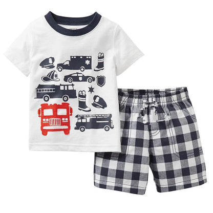 Kids pyjamas children sleepwear baby set boys girls cars pijamas cotton nightwear clothes kids clothing pajamas sets