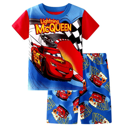Kids pyjamas children sleepwear baby set boys girls cars pijamas cotton nightwear clothes kids clothing pajamas sets