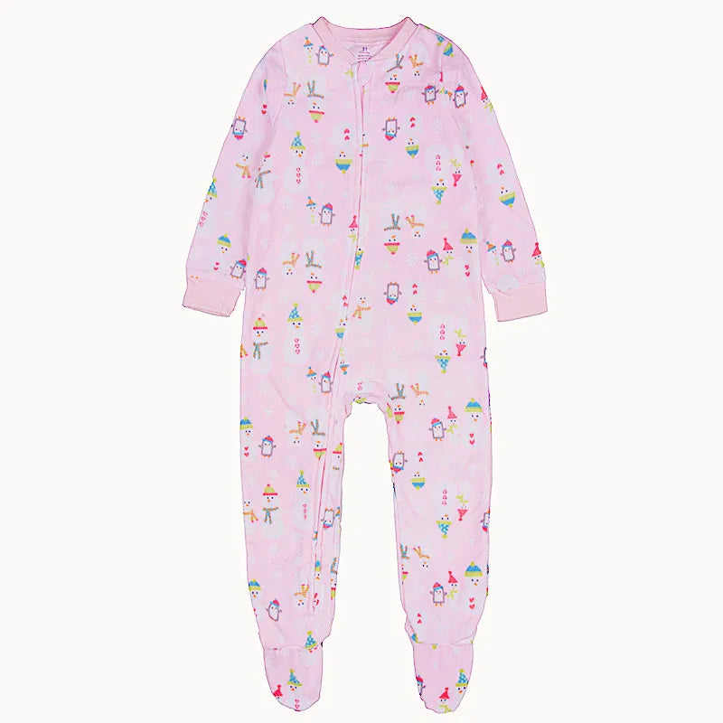 One-piece pajamas for children aged 3-10, pajamas for boys and girls, fleece one-piece suits, soft and warm.