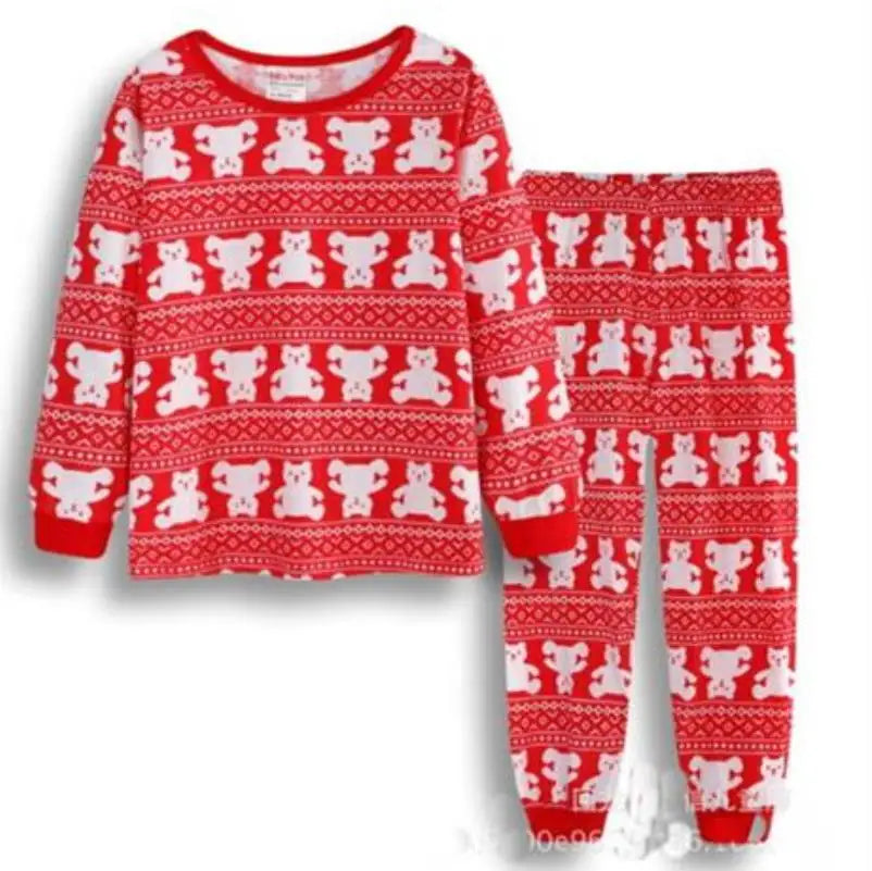 Kid Pajamas Set Baby Boy Clothes Girl Sleepwear Nightwear Children Santa Claus Christmas Pyjamas Cotton Clothing Set 2-7T