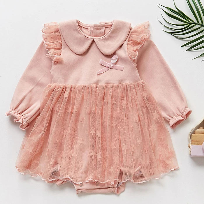 Baby Girl Romper Long Sleeve Clothes For Girls Lace Newborn Baby Rompers For Girls Jumpsuit 100% Cotton Baby Boys Romper