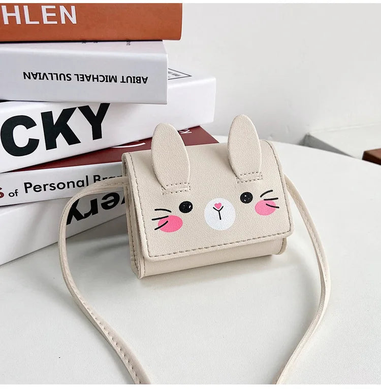Children's Accessories Small Shoulder Bag Cute Rabbit BabyGirls Small Crossbody Bags Cartoon Kids Boys Mini Coin Purse Handbags
