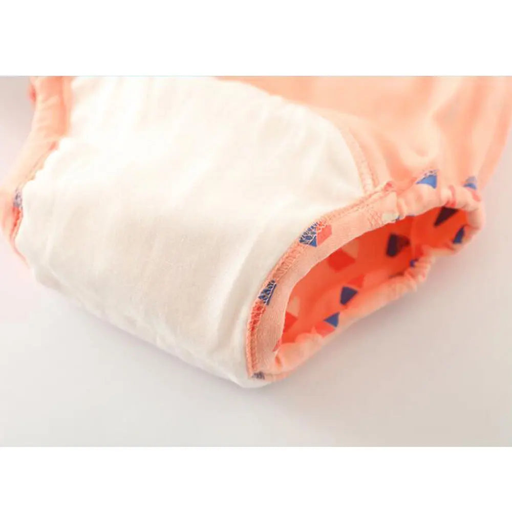 10 Pcs Reusable Baby Training Pants Washable Kids Cloth Diaper Nappies Changing Underwear Infant Toddler Potty Training Panties