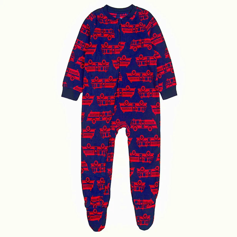 One-piece pajamas for children aged 3-10, pajamas for boys and girls, fleece one-piece suits, soft and warm.