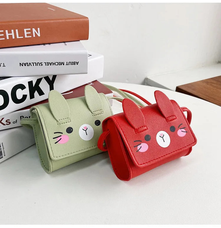 Children's Accessories Small Shoulder Bag Cute Rabbit BabyGirls Small Crossbody Bags Cartoon Kids Boys Mini Coin Purse Handbags