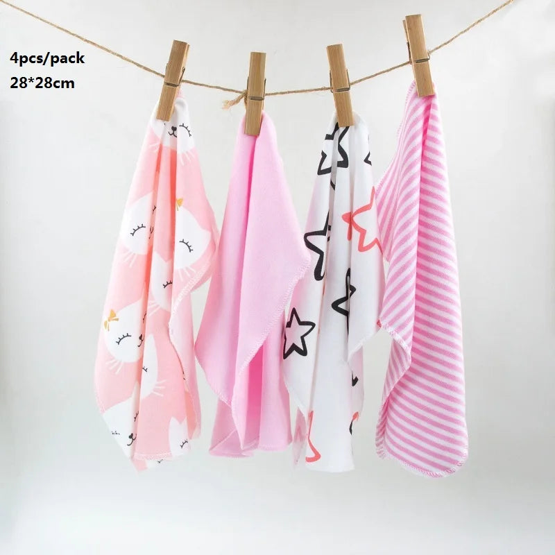 100% Cotton Newborn Baby Towels Saliva Towel Nursing Towel Baby Boys Girls Bebe Toalha Washcloth Handkerchief Dropshipping KF011