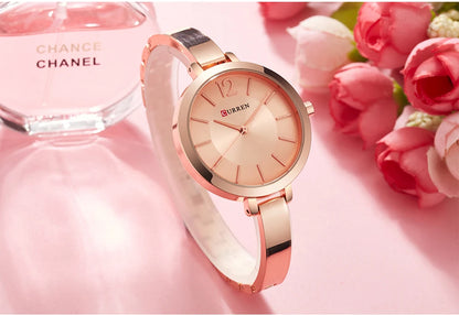 Women Watches Top Brand Luxury CURREN 9012 Quartz Women Watches Casual Fashion Ladies Wrist Watch Lady Clock relogio feminino