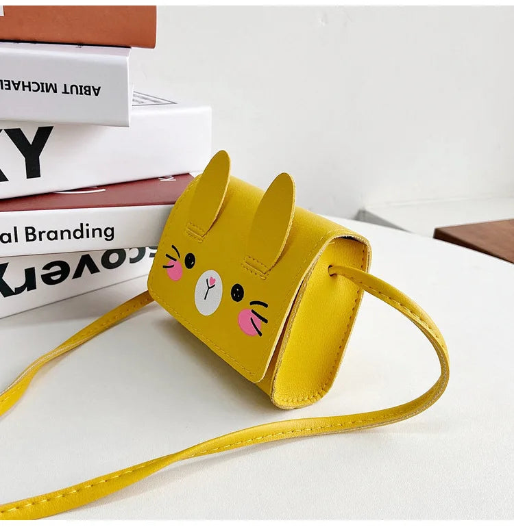 Children's Accessories Small Shoulder Bag Cute Rabbit BabyGirls Small Crossbody Bags Cartoon Kids Boys Mini Coin Purse Handbags