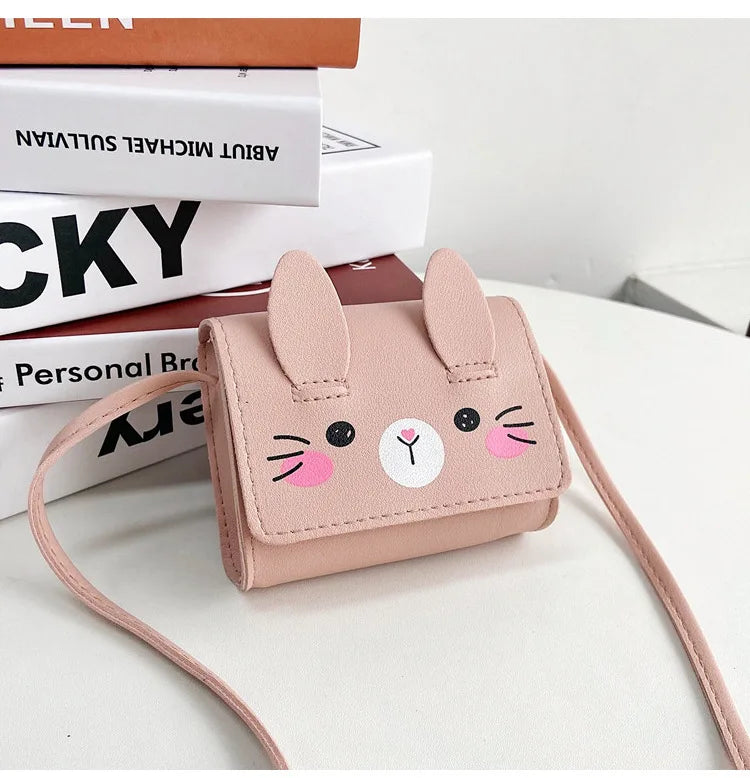 Children's Accessories Small Shoulder Bag Cute Rabbit BabyGirls Small Crossbody Bags Cartoon Kids Boys Mini Coin Purse Handbags