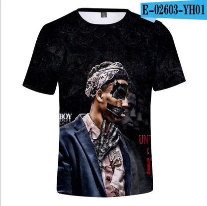 YoungBoy Never Broke Again 3D T Shirt Men Women Hip Pop Streetwear Casual Short Sleeve Cool Tshirt Funny Tees Top Couple Clothes