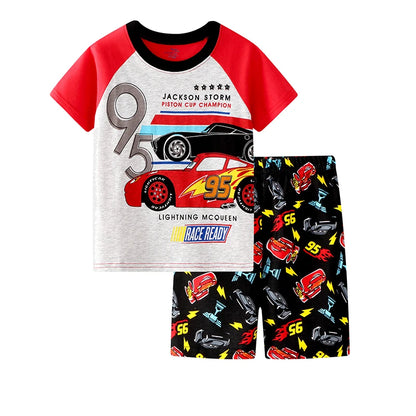 Kids pyjamas children sleepwear baby set boys girls cars pijamas cotton nightwear clothes kids clothing pajamas sets