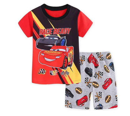 Kids pyjamas children sleepwear baby set boys girls cars pijamas cotton nightwear clothes kids clothing pajamas sets