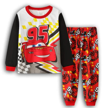 Kids Pjs Sets boys Pajamas Children Cars Cool Boy Sleepwear Baby lightning mcqueen Pyjamas Long Sleeve Girl Set Nightwear