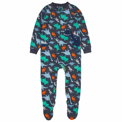 One-piece pajamas for children aged 3-10, pajamas for boys and girls, fleece one-piece suits, soft and warm.
