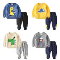 Boys Baseball Clothing Sets Kids Casual Sportwear Suit Girls Coats+Pants 2Pcs Spring Autumn Baby Thin Tracksuit Outfits 1-4 Year