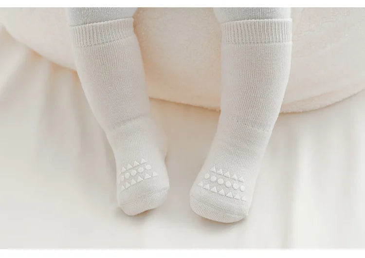 Toddler Socks Newborn Baby Comfortable Prewalker Thick Winter Kids Terry Cotton Girl Autumn Skidproof Sole Infant Boy Sock 0-3T