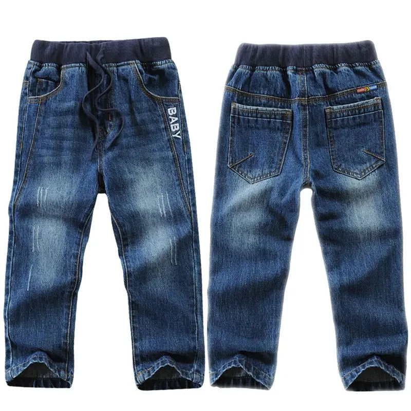 Kids Boys Jeans Fashion Brand Design 100% Cotton Children Denim Trousers Pants For Boy 2-10 Years Wear DWQ100