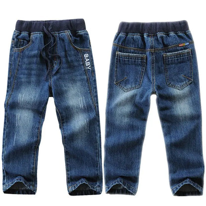 Kids Boys Jeans Fashion Brand Design 100% Cotton Children Denim Trousers Pants For Boy 2-10 Years Wear DWQ100
