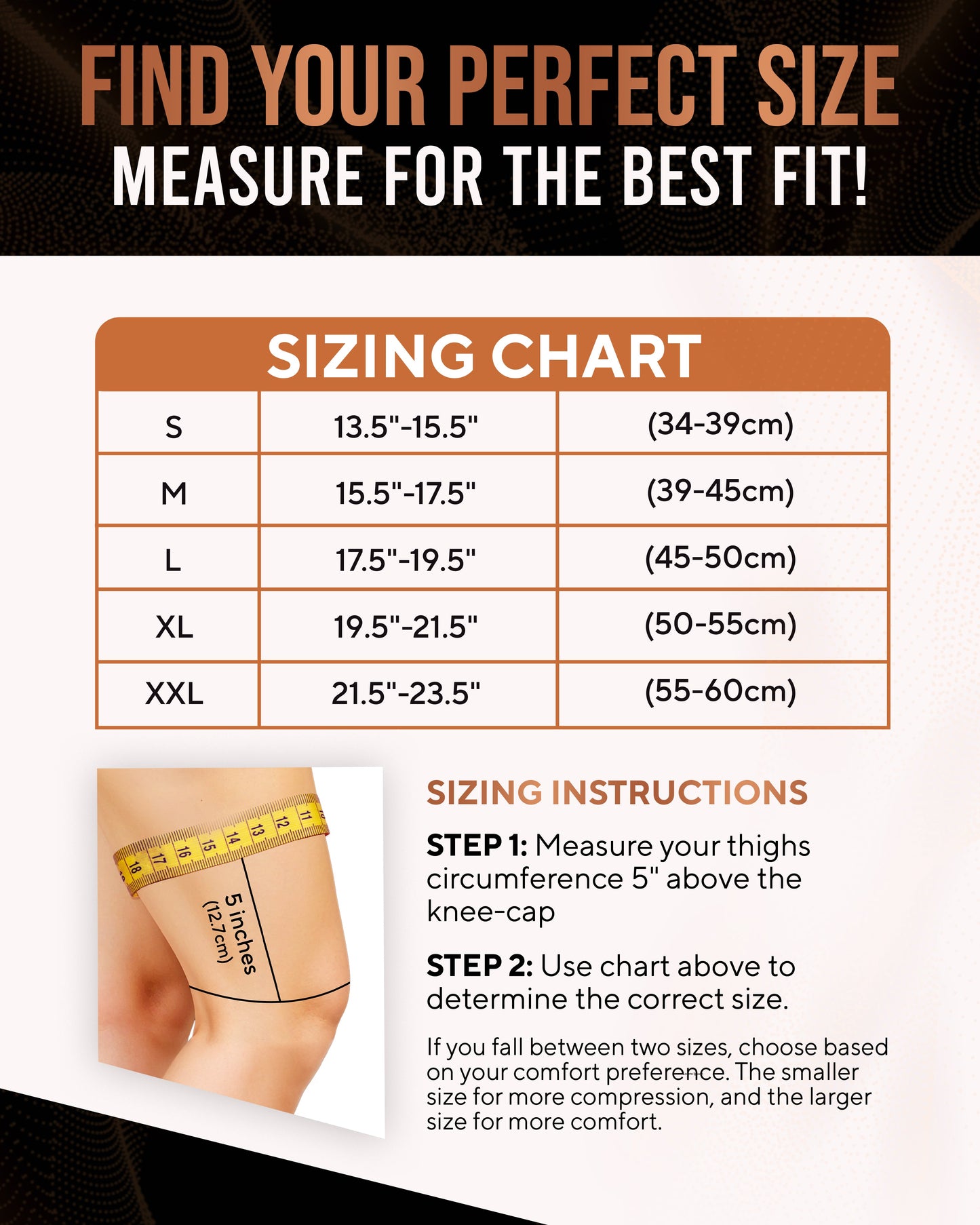 Copper Compression Knee Sleeves (2 Pack)