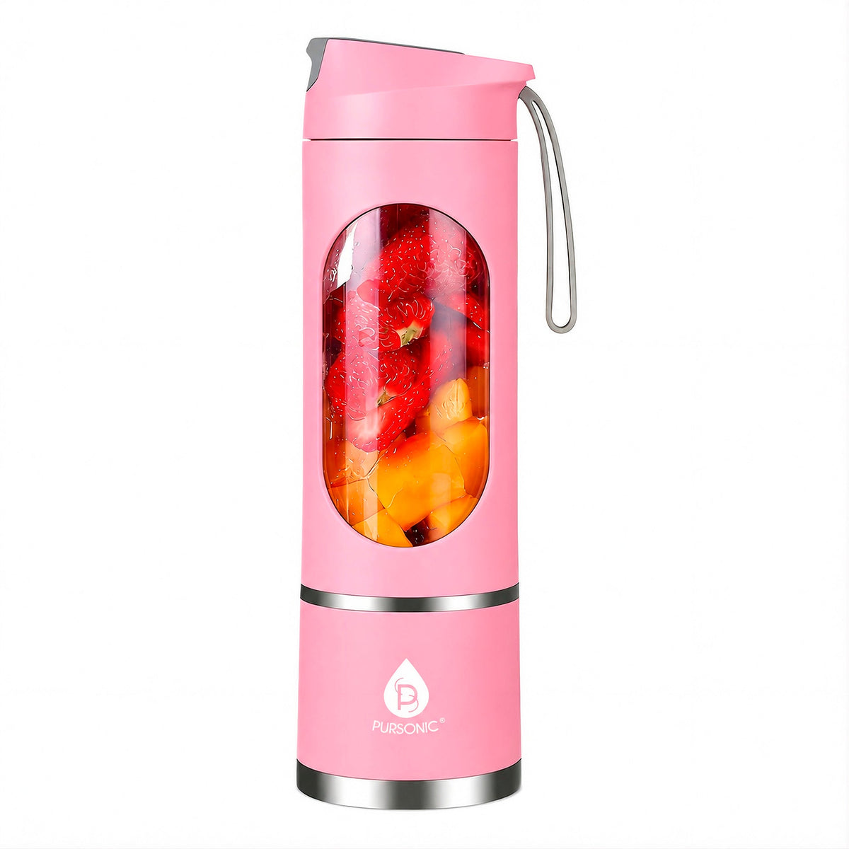 Pursonic USB Portable Juicer & Blender Cup – On-the-Go 12-Blade Smoothie Maker with 3-Speed Motor & USB-C Fast Charging