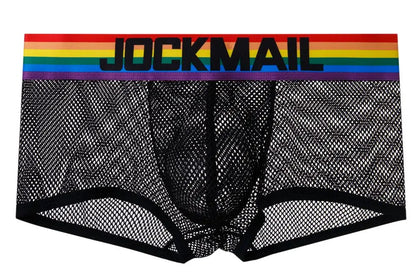 Jockmail Rainbow Mesh Trunks