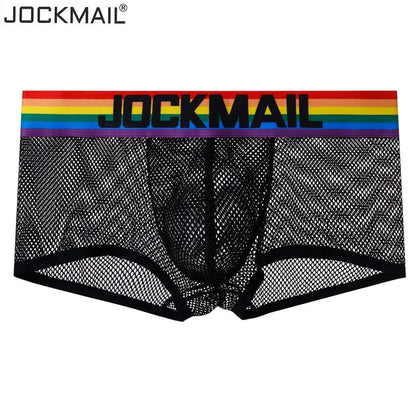 Jockmail Rainbow Mesh Trunks