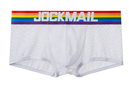 Jockmail Rainbow Mesh Trunks