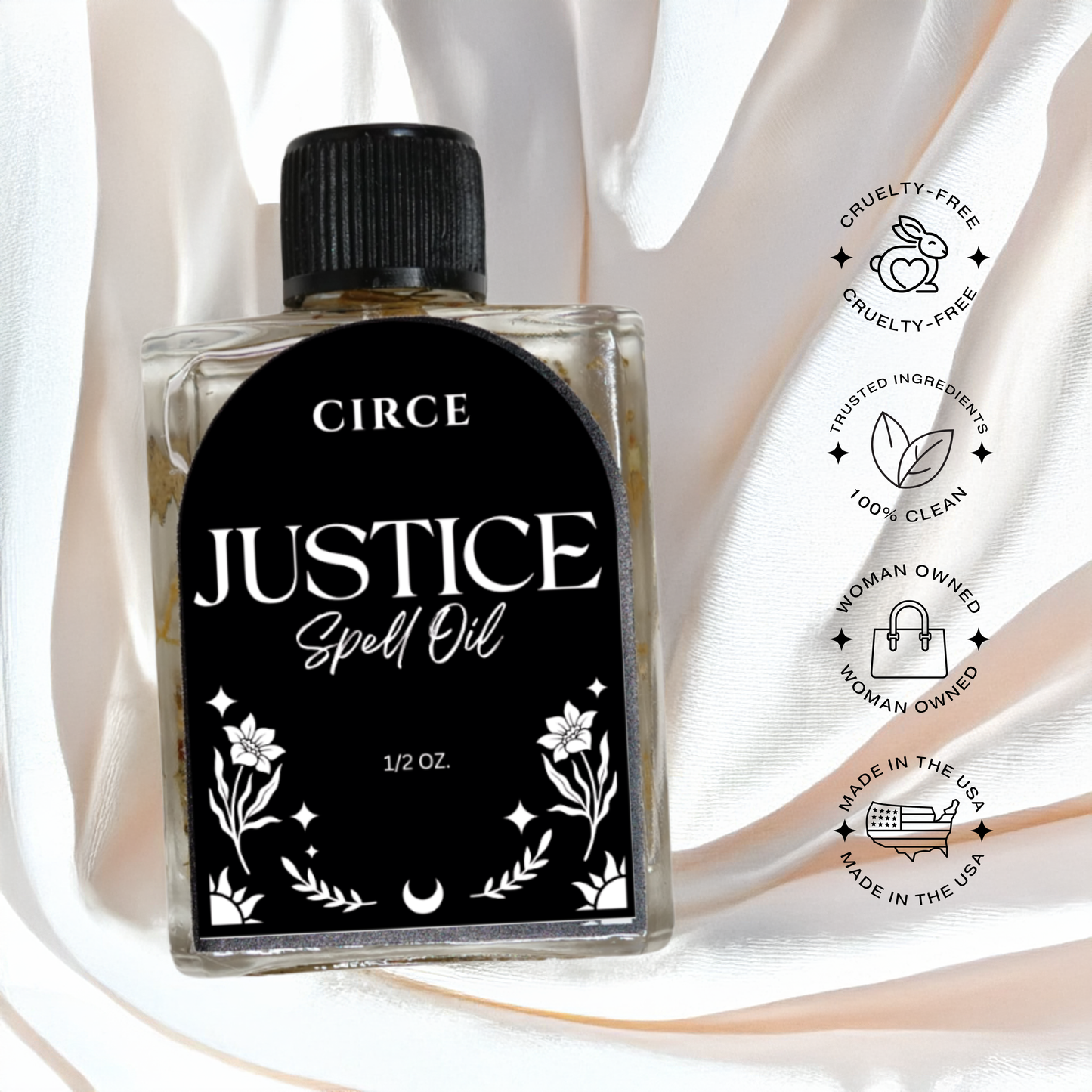 CIRCE Justice Spell Oil 1/2 oz.