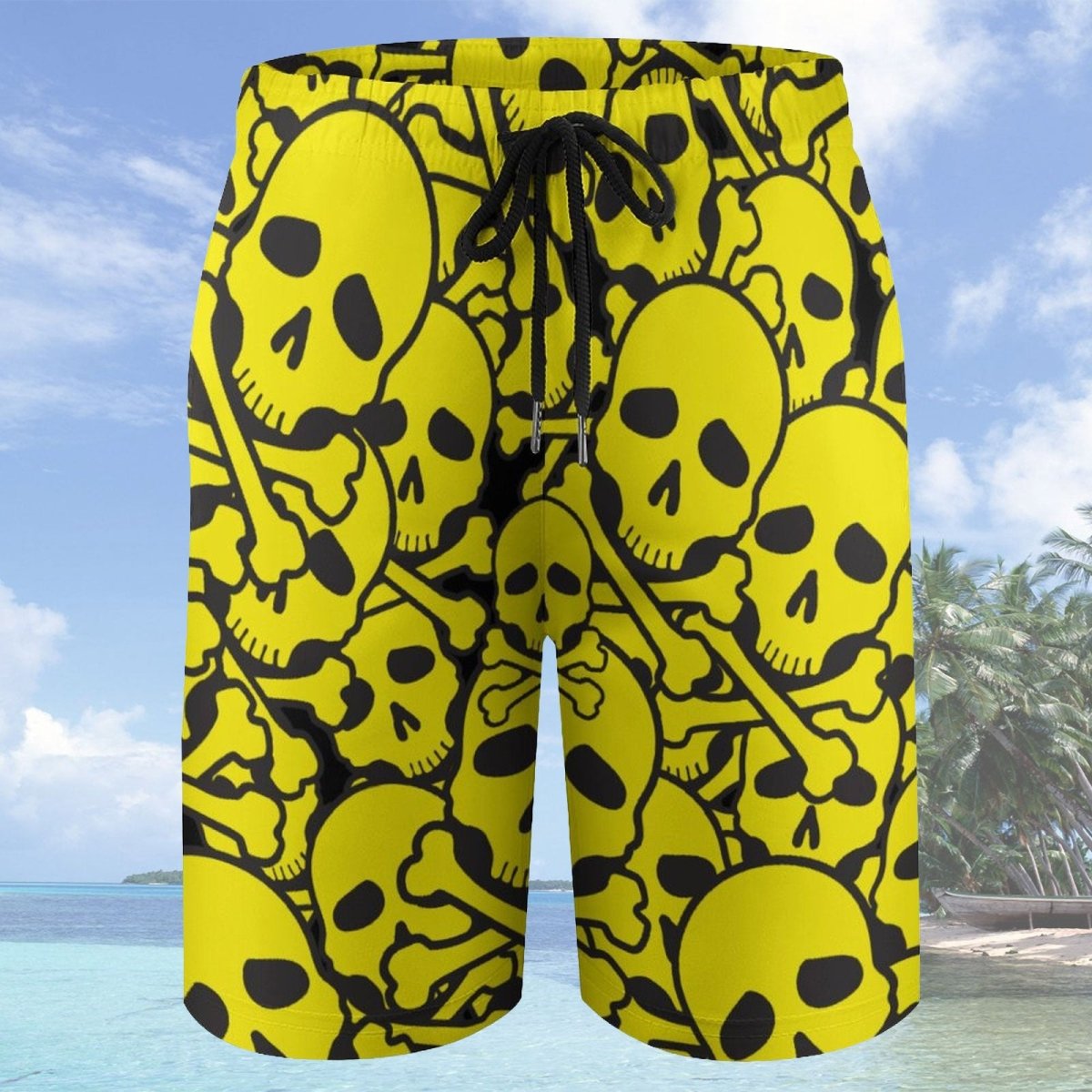 Pirate Kids Skull & Bones Beach Shorts