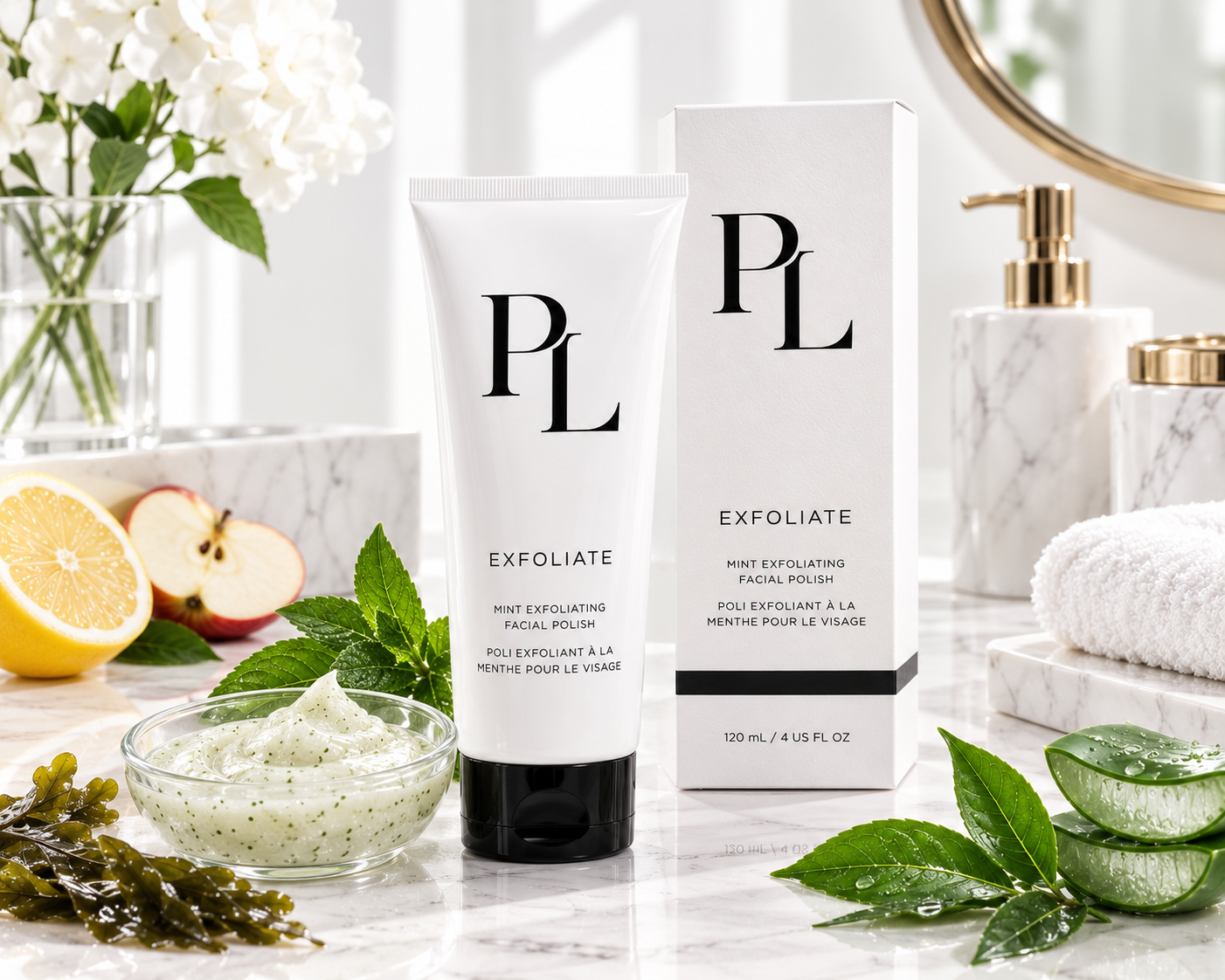 Mint Exfoliating Facial Polish | Gentle Face Scrub