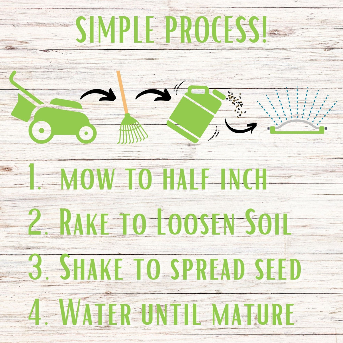 Micro Bee Lawn Seed Mixture - Easy Spread Shaker
