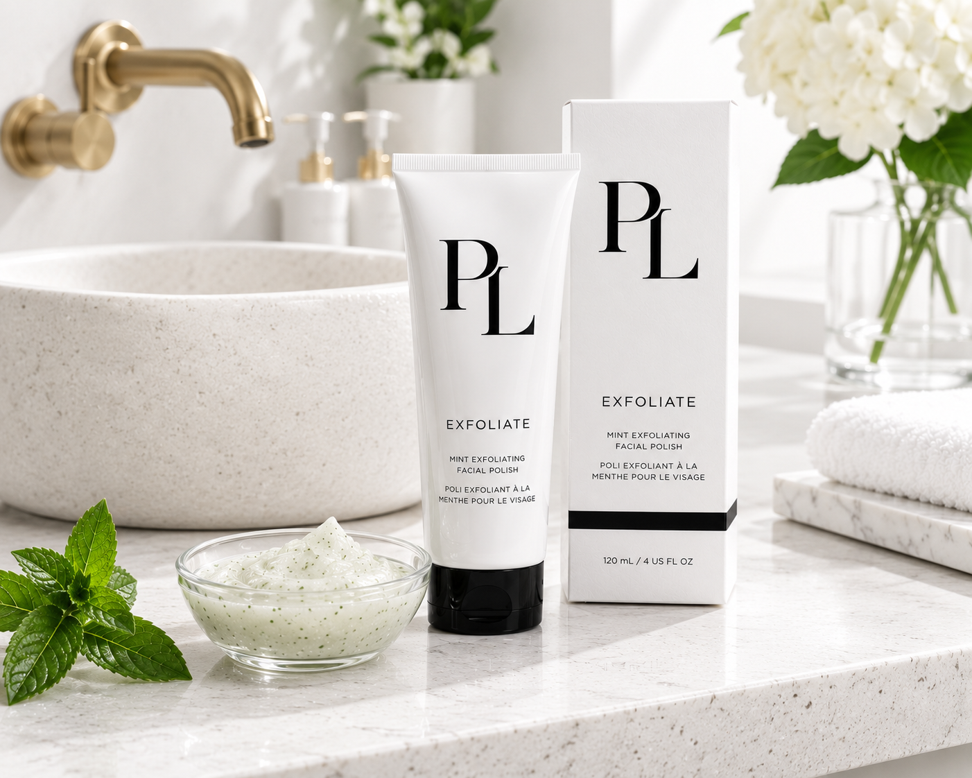 Mint Exfoliating Facial Polish | Gentle Face Scrub
